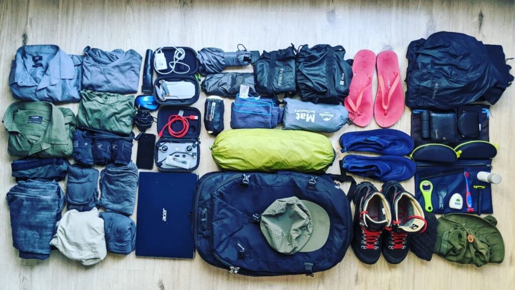 packing items list for backpacking adventure, eastern europe